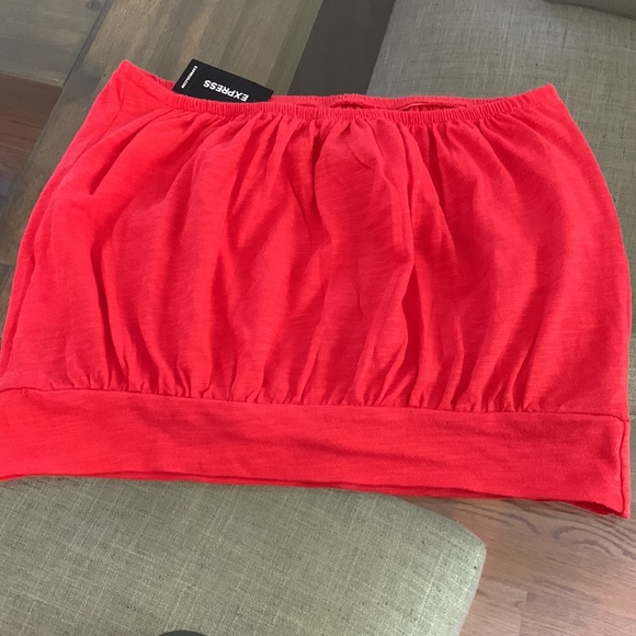 Express Coral tube top NWT - Picture 4 of 6